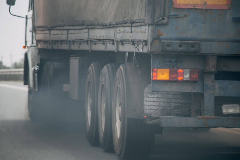 Exhaust fumes make your truck noticeable to law enforcement.