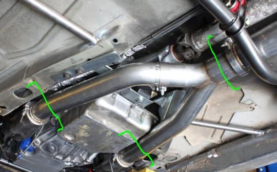 Disconnect vbank clamps to clean dpf