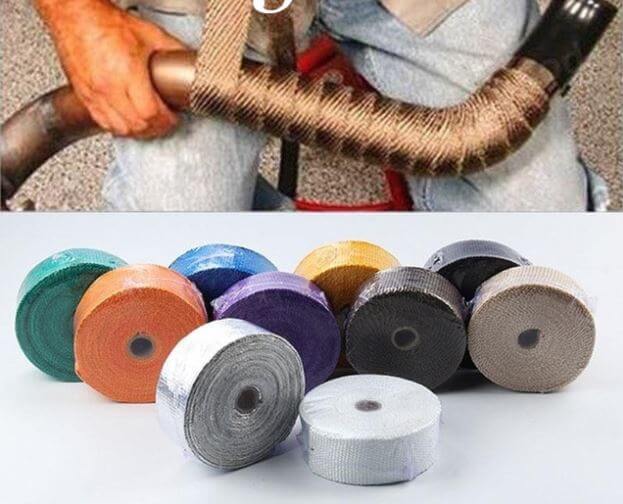 Titanium vs fiberglass exhaust wrap